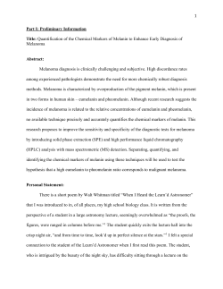 Quantification of the Chemical Markers of Melanin