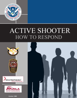 DHS How to Respond Guide Active Shooter