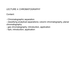 Principle of planar chromatography