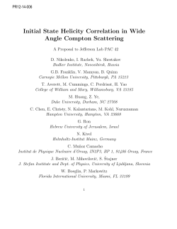 Initial State Helicity Correlation in Wide Angle