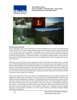 Hecla Mining Company Greens Creek Mine