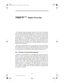 RADAR SIGNAL ANALYSIS AND PROCESSING USING MATLAB&reg;