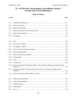 I - National Institute of Standards and Technology