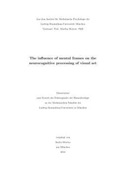 The influence of mental frames on the neurocognitive processing of