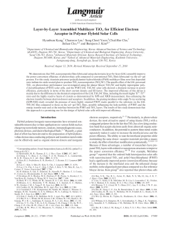 Layer-by-Layer Assembled Multilayer TiOx for Efficient Electron