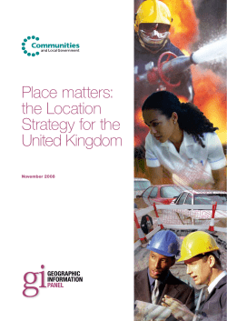 Place matters: the Location Strategy for the United