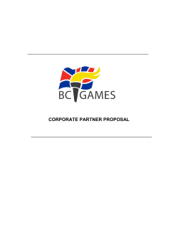 BC Games Corporate Partner Proposal