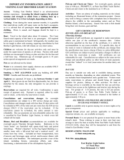 important information about visiting east brother light station