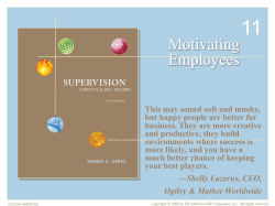 How Supervisors Can Motivate