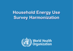 Household Energy Use Survey Harmonization
