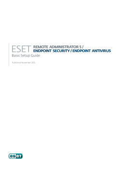 eset remote administrator 5 / endpoint security / endpoint antivirus