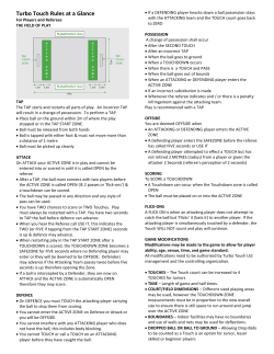 Turbo Touch Rules at a Glance