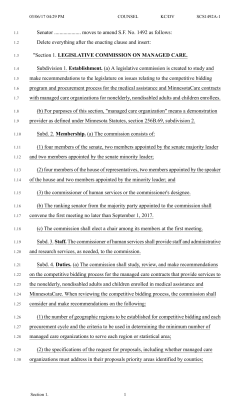 Senator .................... moves to amend S.F. No. 1492 as follows