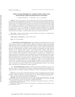 Structure-preserving model reduction for nonlinear port