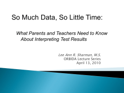 The Art of Interpreting Test Results