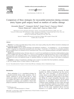 Comparison of three strategies for myocardial protection during