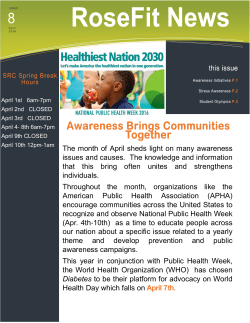 The month of April sheds light on many awareness - Rose