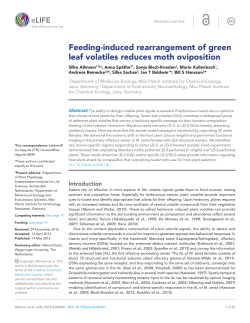 Feeding-induced rearrangement of green leaf volatiles reduces
