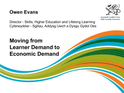Moving from Learner Demand to Economic Demand