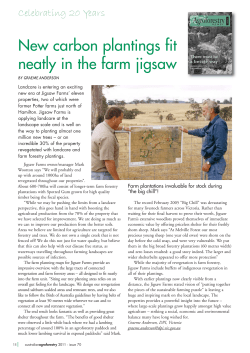 New carbon plantings fit neatly in the farm jigsaw