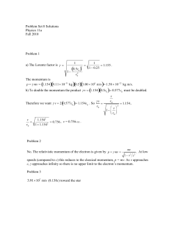 Problem Set 8 Solutions