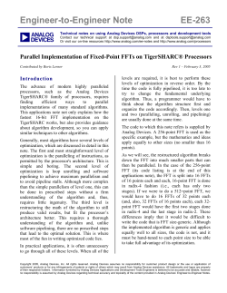 Parallel Implementation of Fixed-Point FFTs on