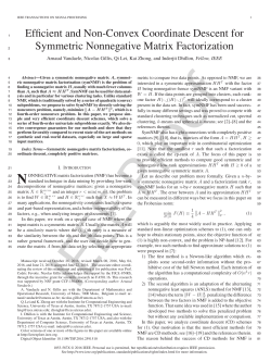 Efficient and Non-Convex Coordinate Descent Methods for