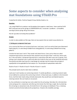 Some aspects to consider when analysing mat foundations using