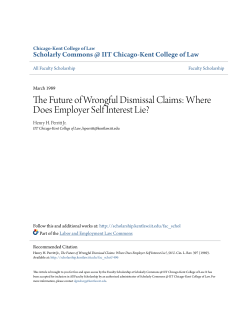 The Future of Wrongful Dismissal Claims: Where Does Employer