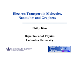 Electron Transport in Molecules, Nanotubes and Graphene