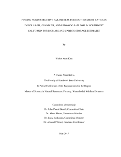 finding nondestructive parameters for root-to