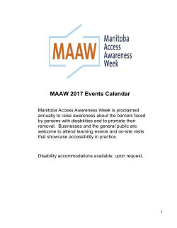 MAAW 2017 Events Calendar - The Accessibility for Manitobans Act
