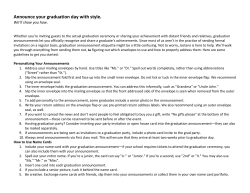 Announce your graduation day with style.