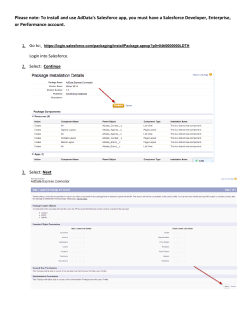 To install and use AdData`s Salesforce app, you must have a