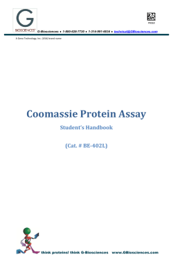 Coomassie Protein Assay - G