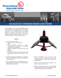 scs-85led self-contained marine light system