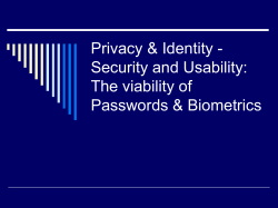 Biometrics - DePaul University