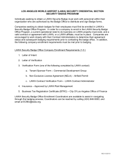 Security Badge Office (SBO) Enrollment Coordinators