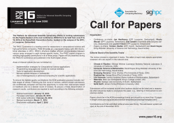 Call for Papers