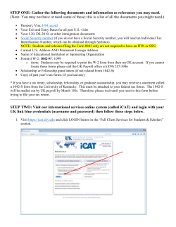 Tax Instructions for using Sprintax