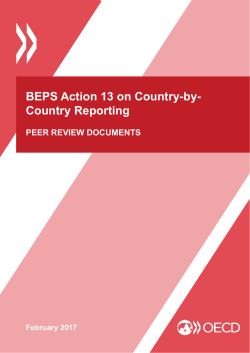 BEPS Action 13 on Country-by-Country Reporting: Peer
