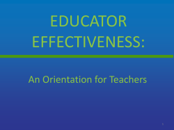 Teacher Orientation ppt Fall 2014 ()