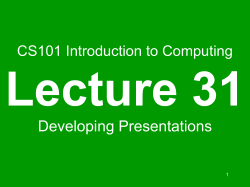 Introduction to Computing