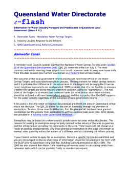 Queensland Water Directorate e