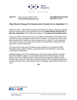 Maui Electric Energy Fair features lots of family fun on September 13