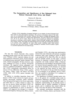 The Composition and Significance of Gas Released from Natural