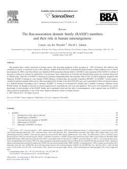 The Ras-association domain family