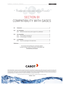 B1: Gas Compatibility