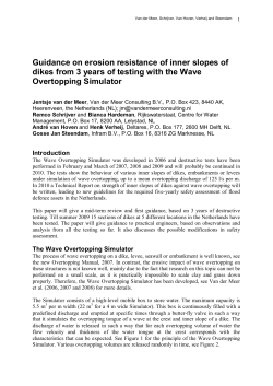 Guidance on erosion resistance of inner slopes of dikes