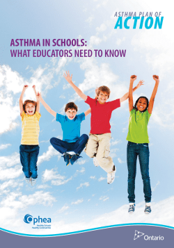 asthma in schools - The Asthma Society of Canada